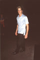 Rib Hillis in blue polo and black pants at 'Me & Will' premiere photo print.
