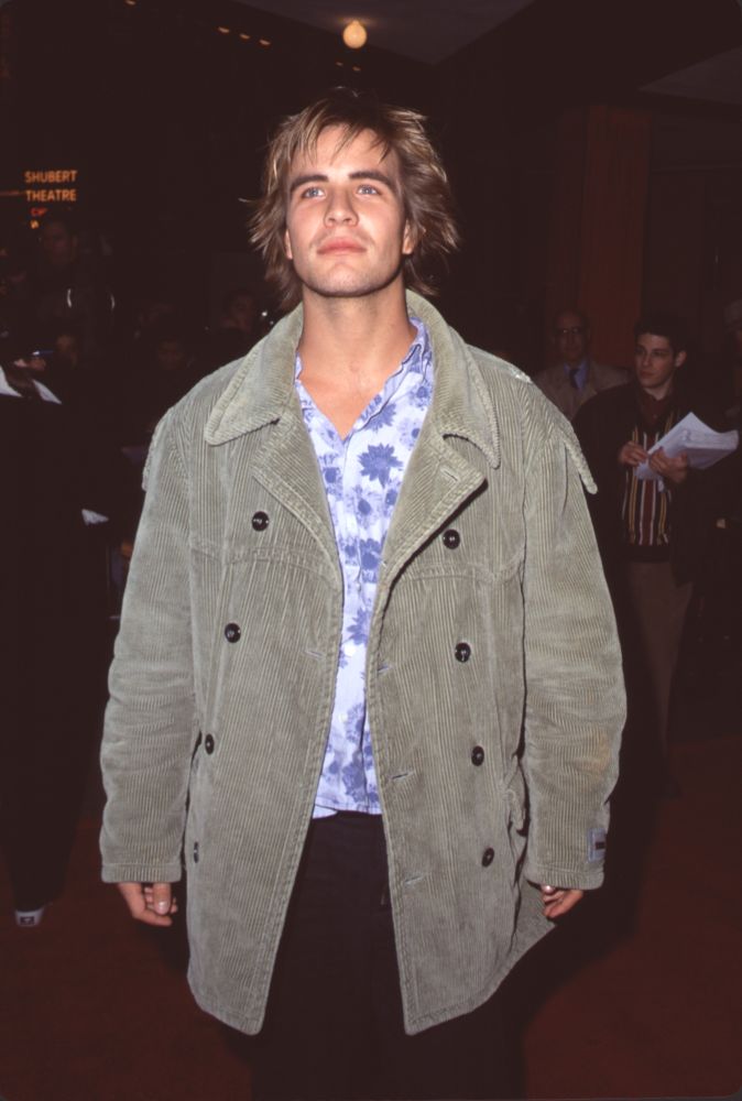 Richard Hillman in green jacket and floral blue shirt at The Waterboy premiere photo print.