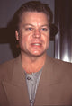 Brad Maule close up photo print from ABC Pre-Emmy Party in a brown jacket with striped shirt.