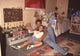 Brad Maule with his daughter in her bedroom - heartwarming photo print