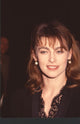 Joanna Pacula closeup photo print in black blazer with lace top