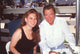 William Shatner sitting at a table with his daughter photo print.