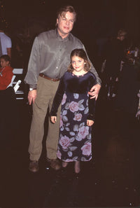 Brad Maule with daughter Lily at the Hollywood Christmas Parade photo print.