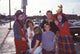 Brad Maule with family and clowns at the Ringling Brothers Circus photo print
