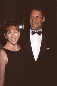 Melissa Gilbert in black dress and Bruce Boxleitner in tuxedo photo print at Artist Rights Dinner.