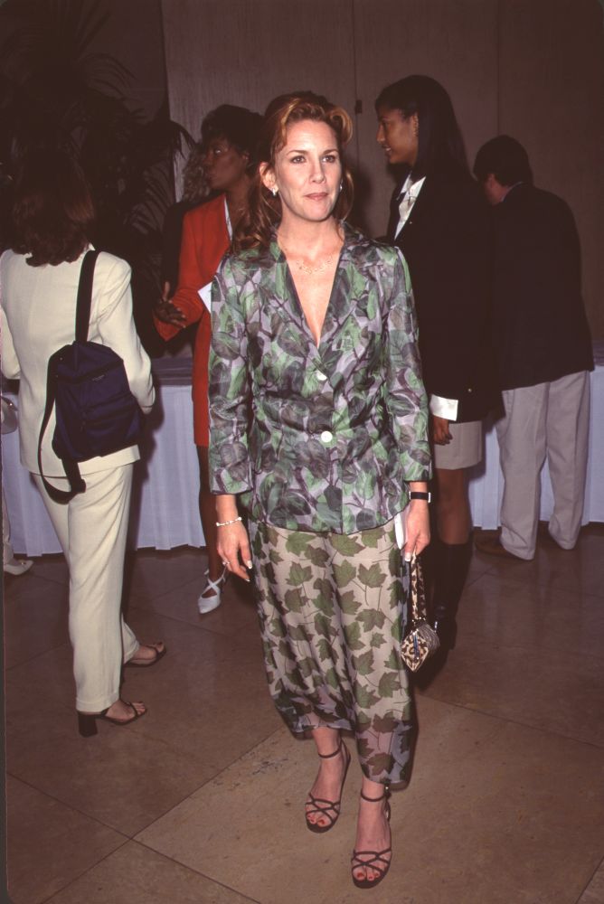 Melissa Gilbert in Green Leaf Outfit Photo Print