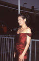 Constance Marie in Off Shoulder Red Dress at 1999 Alma Awards Photo Print
