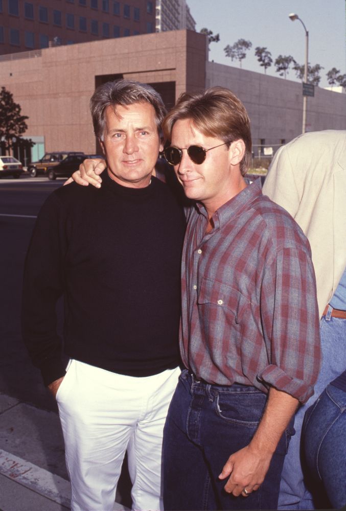 Martin Sheen and Emilio Estevez candid photo print