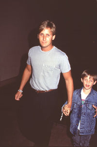 Emilio Estevez and his son Taylor photo print, capturing a heartfelt father-son moment.