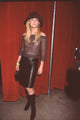 Maeve Quinlan in Brown Leather Skirt and Off Shoulder Top Photo Print