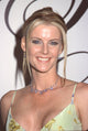 Closeup photo print of Maeve Quinlan in a green floral dress
