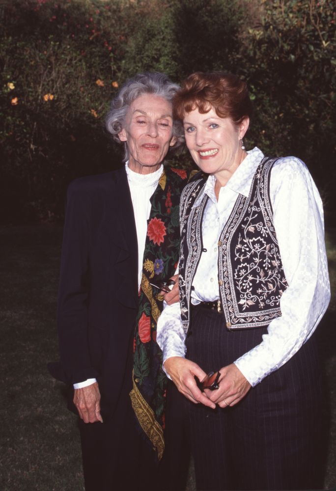 Nan Martin and Lynn Redgrave Photo Print in Black Pants and Patterned Vest