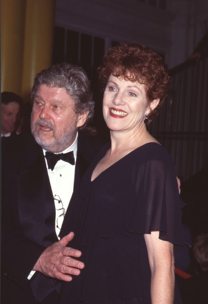 John Clark in tuxedo and Lynn Redgrave in black sheer sleeve dress - 11th American Comedy Awards photo print