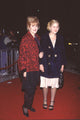 Lynn Redgrave in black and red shawl with daughter Annabel Clark in white dress at The Thin Red Line premiere photo print.