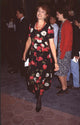 Lynn Redgrave in black and red flower dress at The Lost World premiere photo print