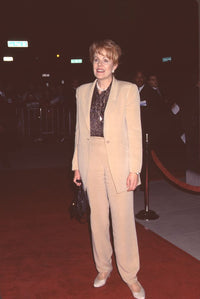 Lynn Redgrave in tan pant suit and black patterned top from Shakespeare In Love photo print.