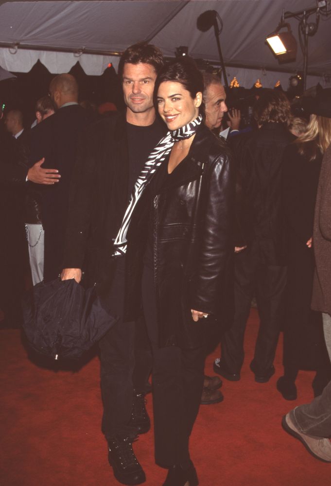Harry Hamlin and Lisa Rinna at the As Good As It Gets premiere photo print.