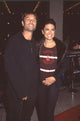Harry Hamlin in suit with Lisa Rinna in fur-collared jacket at Mad City premiere photo print.