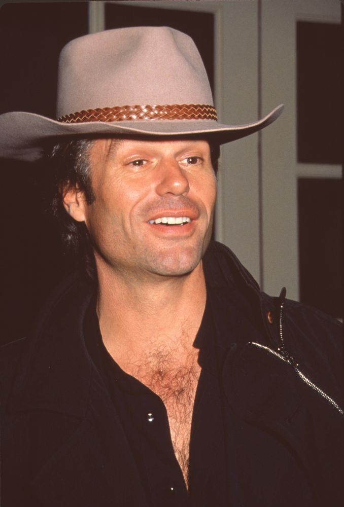 Harry Hamlin in cowboy hat at NBC Winter Press Tour photo print.