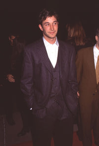 Noah Wyle in a 3-piece pinstripe suit at 'From Dusk Till Dawn' premiere photo print.