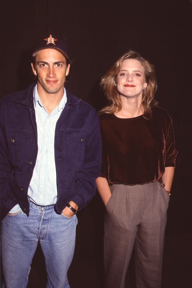 Andrew Shue and Courtney Thorne Smith at Melrose Place Halloween Photo Print
