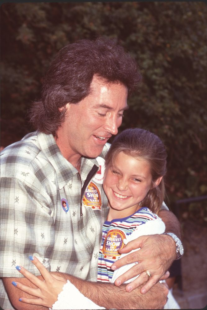 Drake Hogestyn hugging daughter Whitney at Ringling Bros. Circus photo print