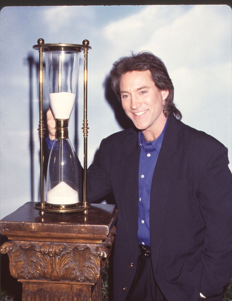 Drake Hogestyn photo print with hourglass at Days of Our Lives 8000th party