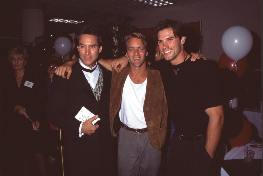 Drake Hogestyn, Roark Critchlow, and Austin Peck at Take A Chance with Stars event photo print