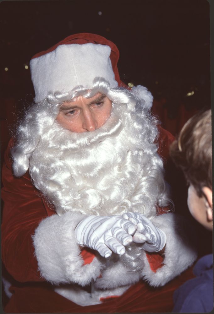 Drake Hogestyn dressed as Santa Claus at Bright Lights of LA photo print.