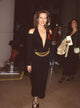 Hunter Tylo in low-cut black dress with gold belt at Soap Opera Awards photo print.