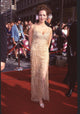 Hunter Tylo in a gold tinsel dress at the 26th Annual Daytime Emmys photo print
