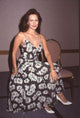 Hunter Tylo in black and floral dress at Bold & Beautiful Fan Club Luncheon photo print