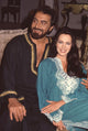 Kabir Bedi and Hunter Tylo photo print from The Bold and the Beautiful on set.