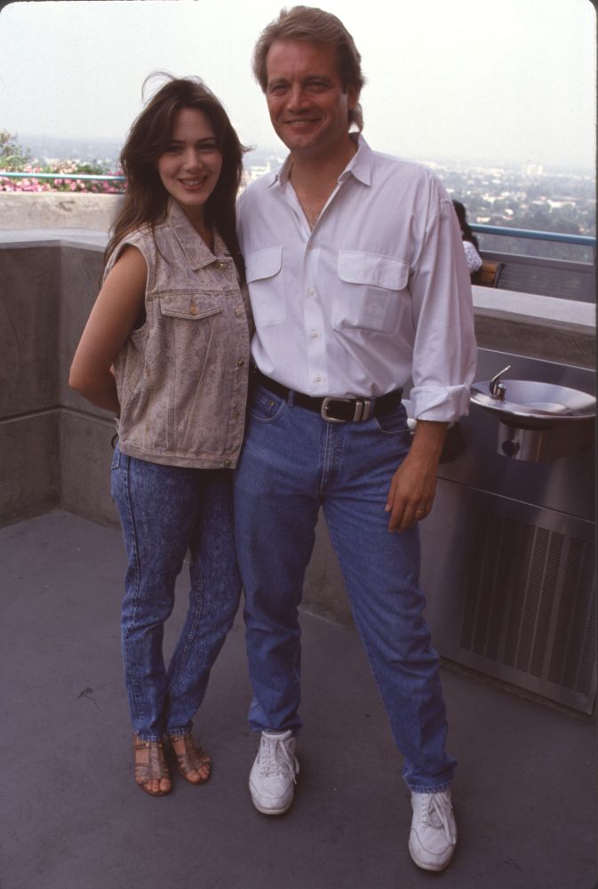 Hunter Tylo and Michael Tylo Photo Print featuring casual styles.
