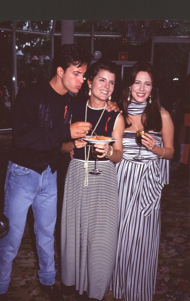 Brent Jasmer, Kimberlin Brown, and Hunter Tylo at Young & Restless Pre-Emmy Party Photo Print