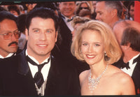 Close-up photo print of John Travolta and Kelly Preston at the 67th Academy Awards.