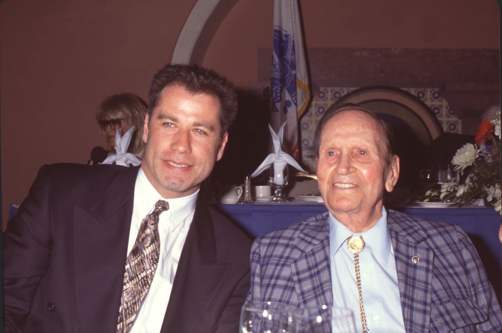 John Travolta and Gene Autry at Hollywood Community Honors Photo Print