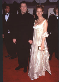 John Travolta and Kelly Preston at the 56th Golden Globe Awards Photo Print