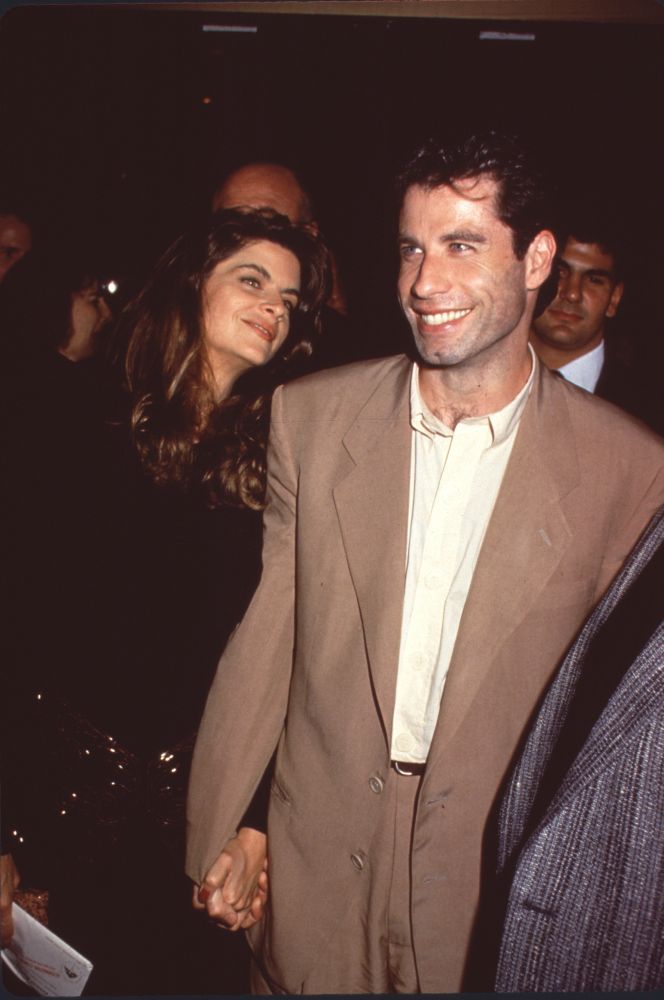 Kirstie Alley and John Travolta in Tan Suit Photo Print