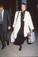 Meryl Streep shopping in a black dress and white checkered jacket photo print.