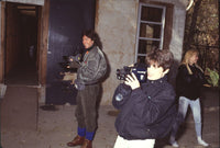 Colleen Dion Using Video Camera Photo Print