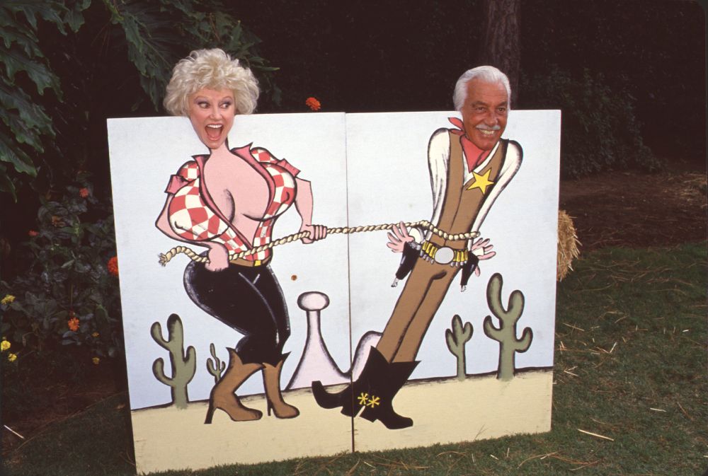 Phyllis Diller and Cesar Romero Cartoon Cut Out Photo Print