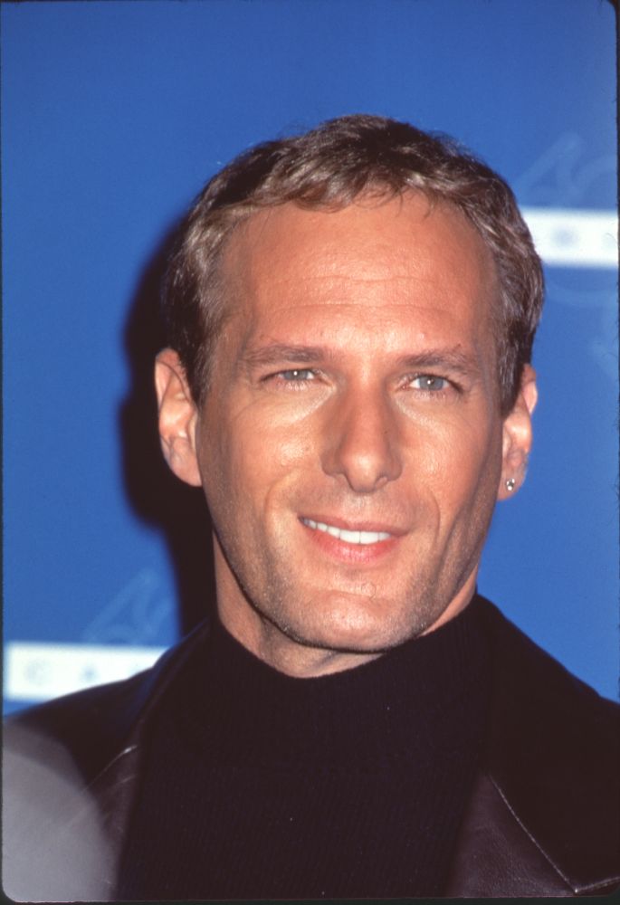 Michael Bolton close-up photo print in leather jacket at Cable Ace Awards