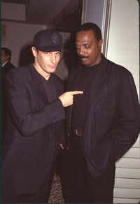 Michael Bolton and Nathan Purdee photo print in black attire