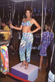Shari Bedard in blue capris and matching top at Pucci Party photo print.