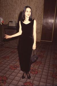 Winona Ryder in black velvet dress at the 19th Valentino Awards - Photo Print