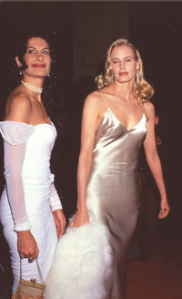 Hilary Shepherd in white gown with Daryl Hannah in tan gown at Sunset Boulevard preview photo print.