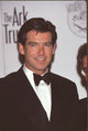Close-up photo print of Pierce Brosnan in a bowtie at the Genesis Awards