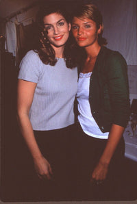Cindy Crawford and Helena Christensen at Todd Oldham Fashion Show Photo Print
