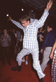 Andy Dick jumping in blue plaid suit at 54 premiere photo print